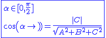 3$\blue\fbox{\alpha\in[0,\frac{\pi}{2}]\\cos(\alpha)=\frac{|C|}{\sqrt{A^2+B^2+C^2}}}